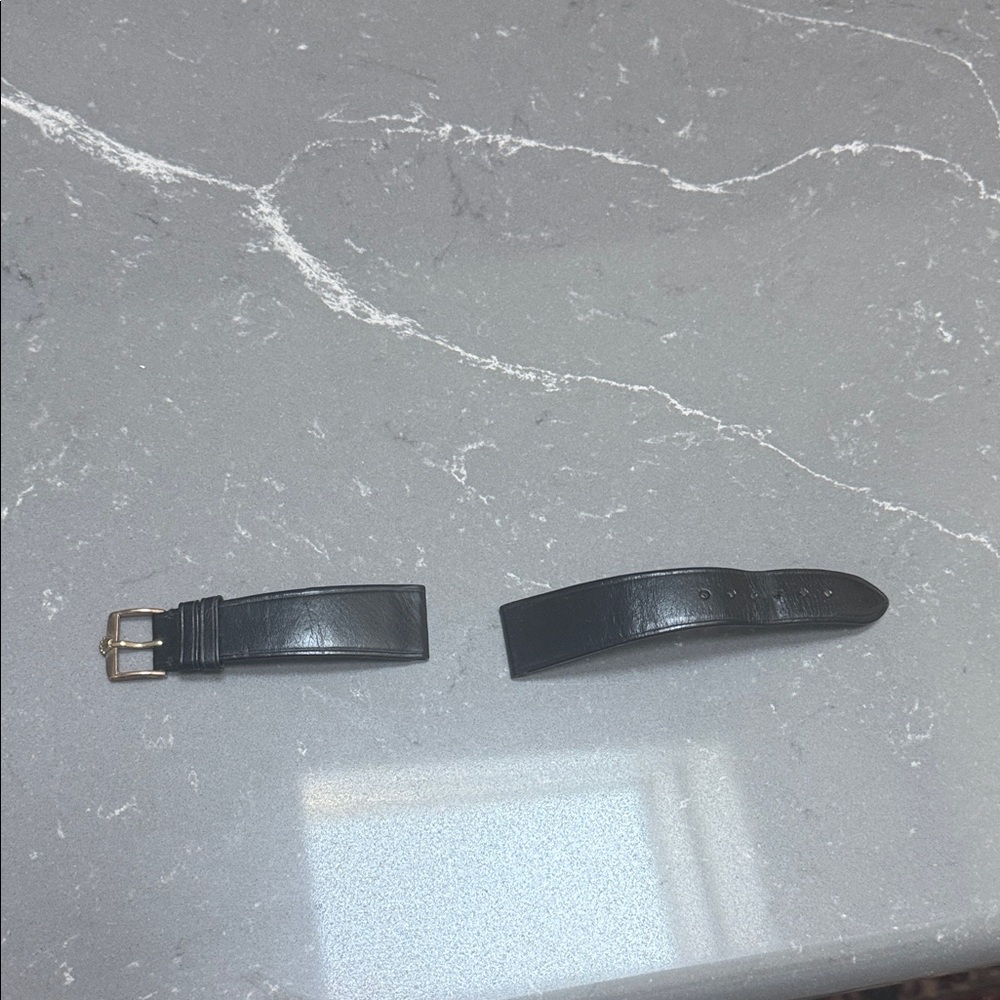 Rolex Black Leather Watch Band